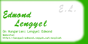 edmond lengyel business card